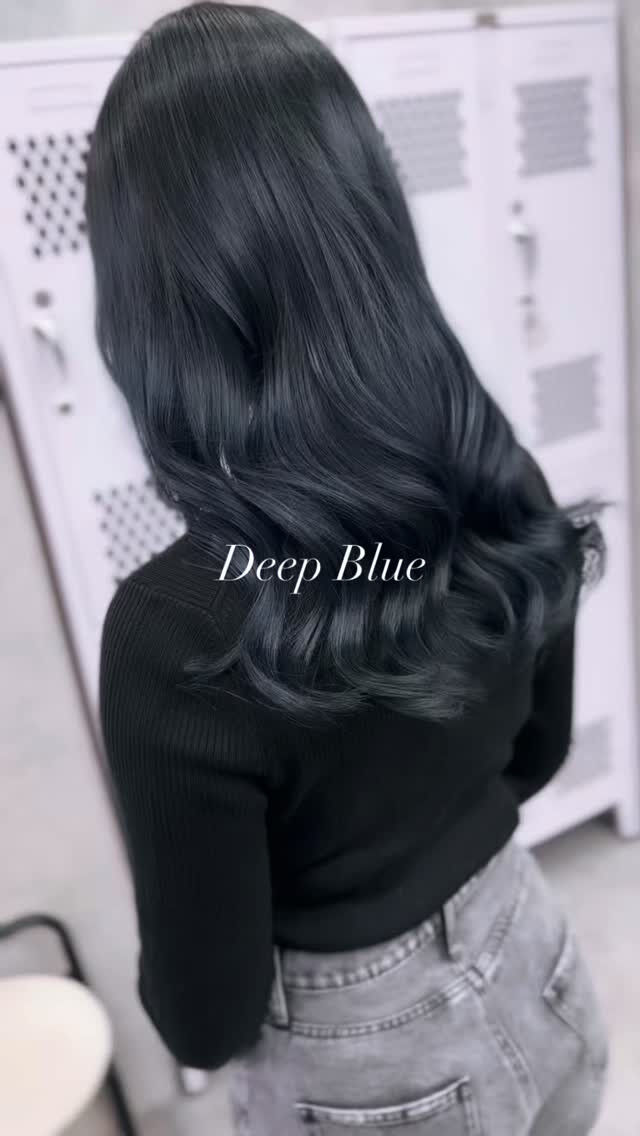 暗髪DeepBlueで子供っぽくない深い青み◎