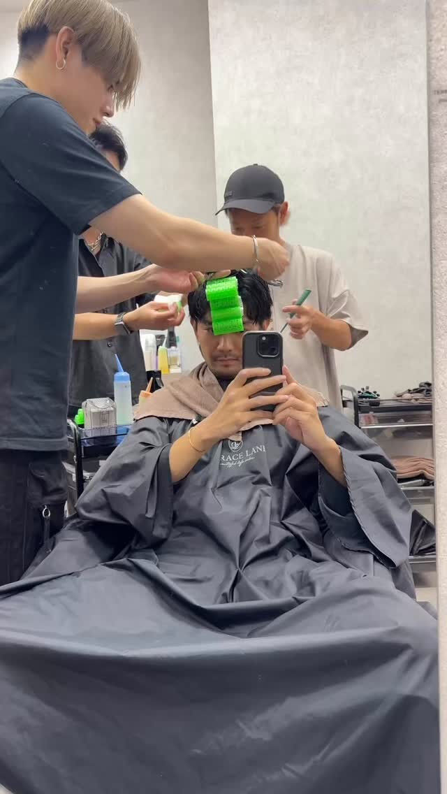 自ら波パーマ